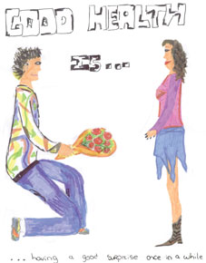 Desenho original de Anamaria Costa e Joana Antunes, 9º D
